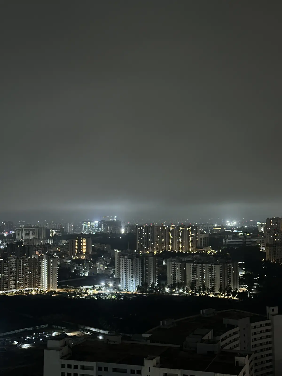 Storm cloud building over the skyline